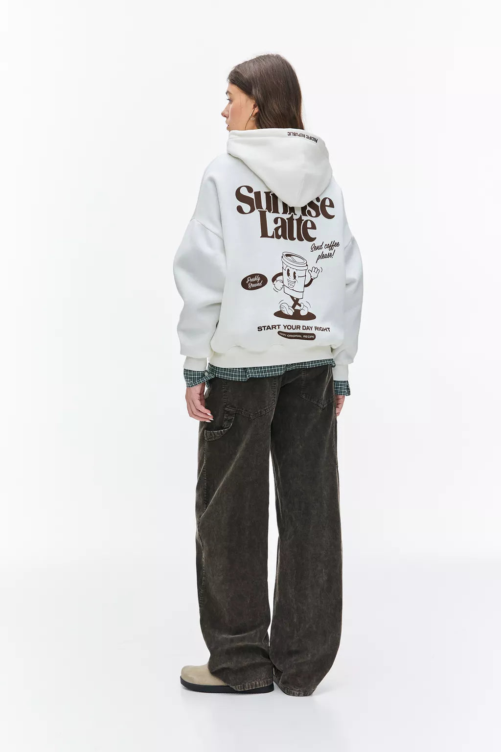 Coffee graphic hoodie