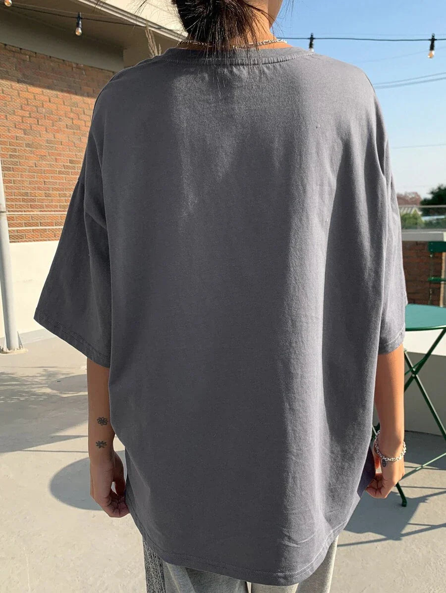 Graphic Drop Shoulder Tee