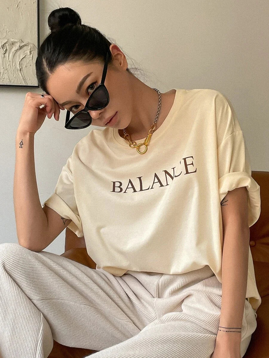 Drop Shoulder T-Shirt Summer