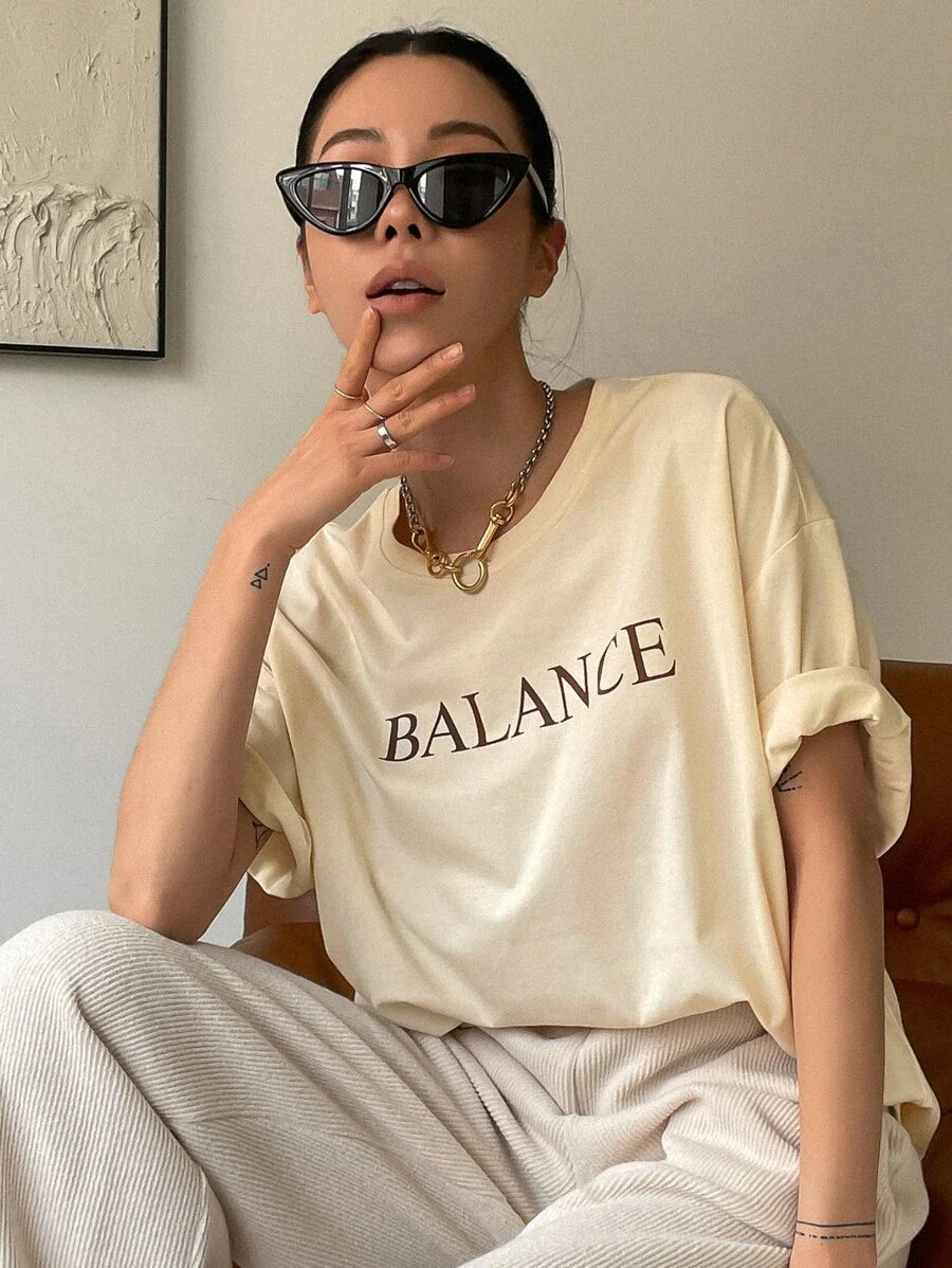 Drop Shoulder T-Shirt Summer