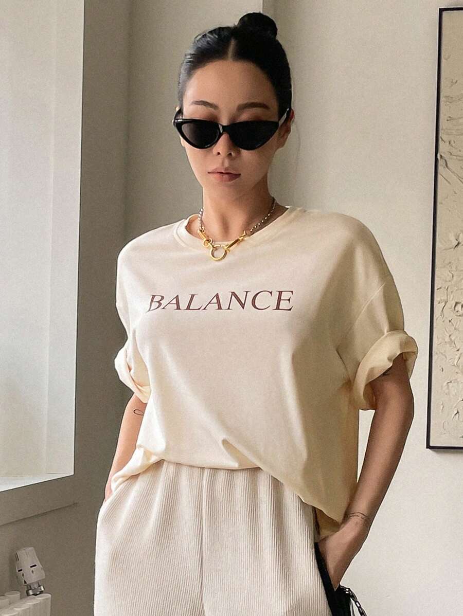 Drop Shoulder T-Shirt Summer