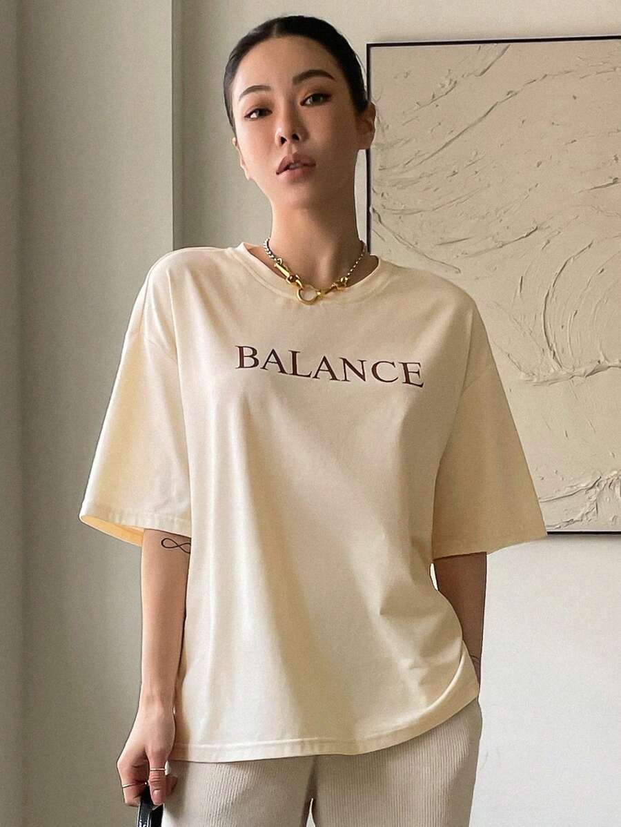 Drop Shoulder T-Shirt Summer