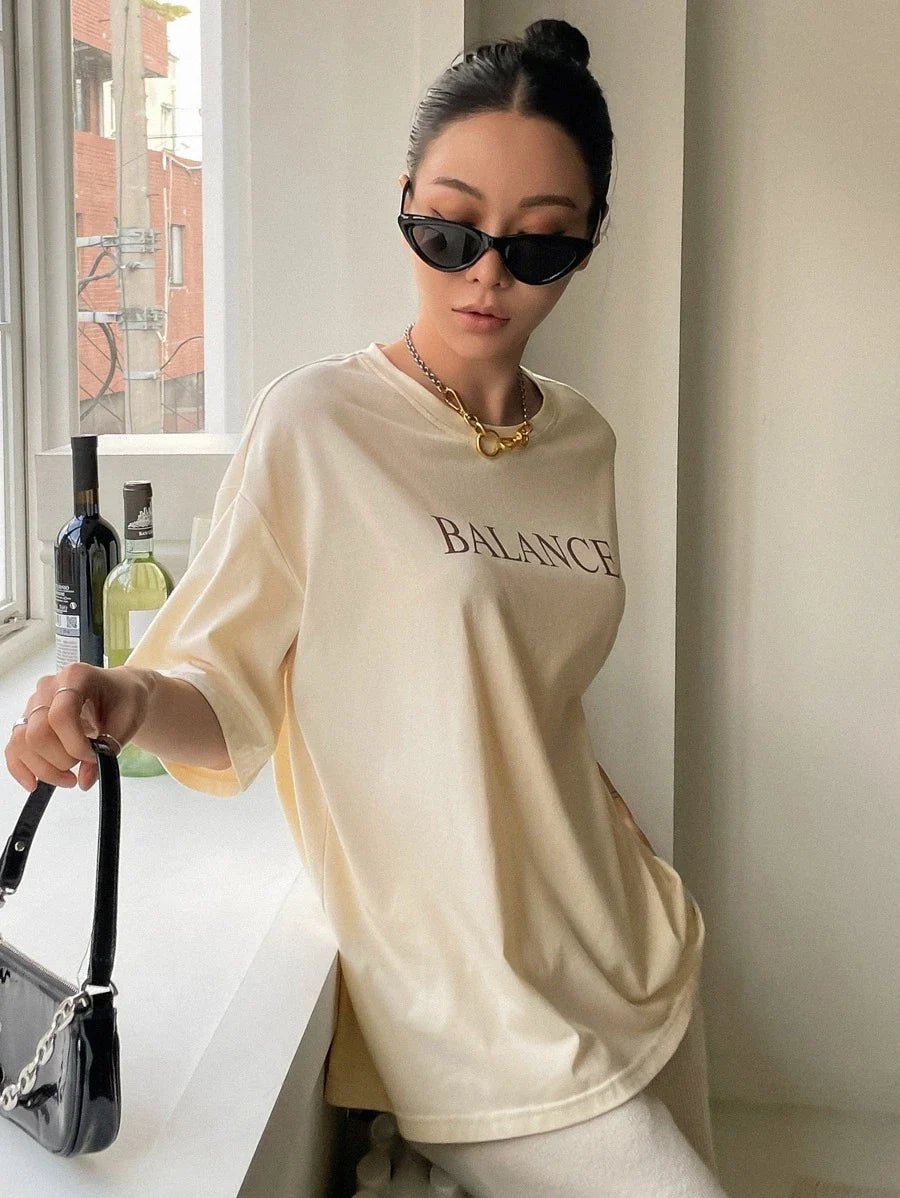 Drop Shoulder T-Shirt Summer