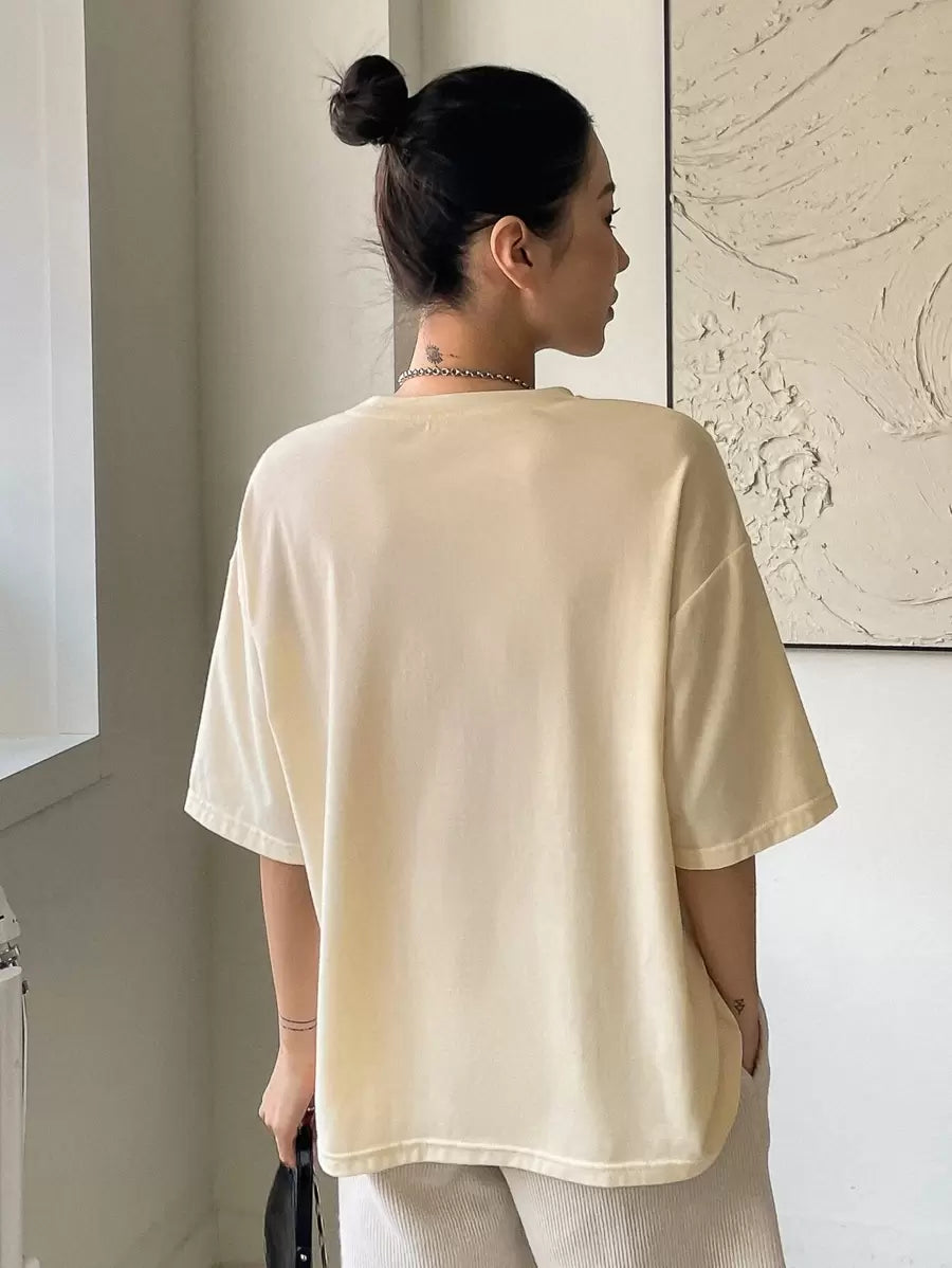 Drop Shoulder T-Shirt Summer