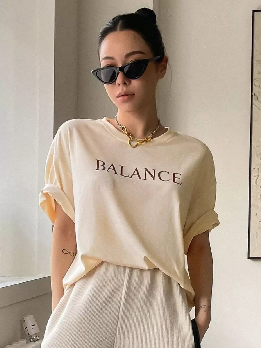 Drop Shoulder T-Shirt Summer