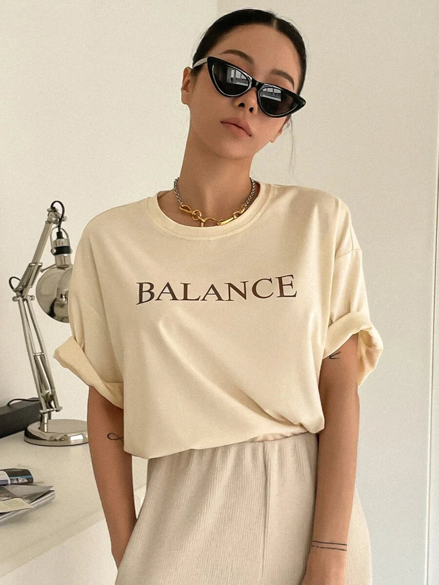 Drop Shoulder T-Shirt Summer