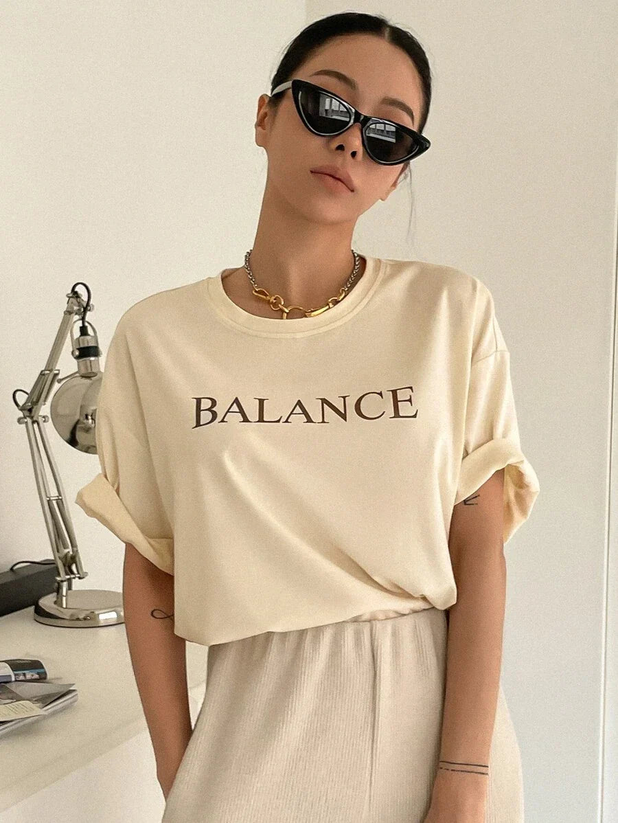 Drop Shoulder T-Shirt Summer
