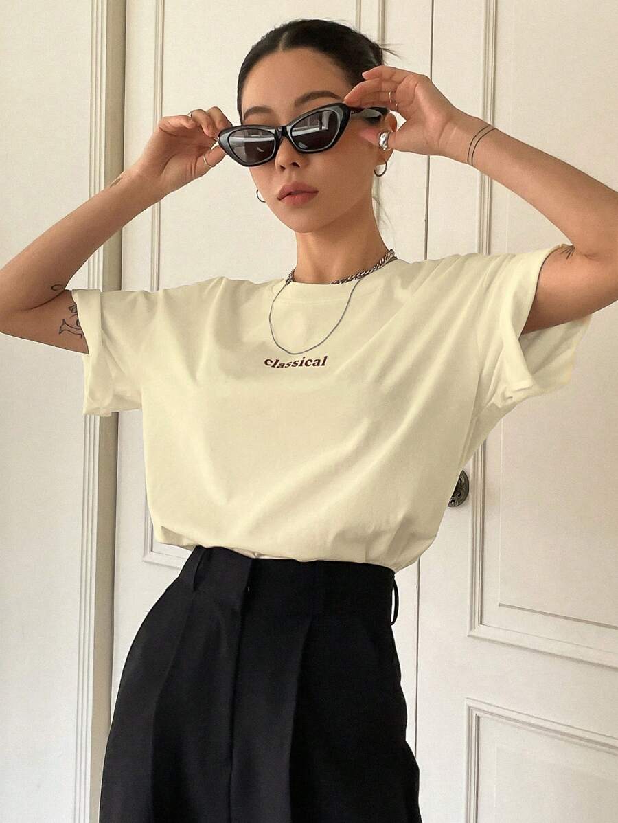 Graphic Crew Neck Tee Summer