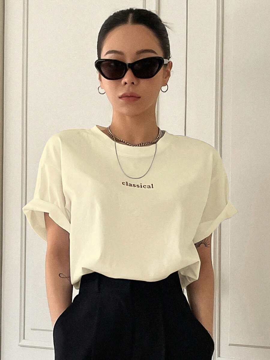 Graphic Crew Neck Tee Summer