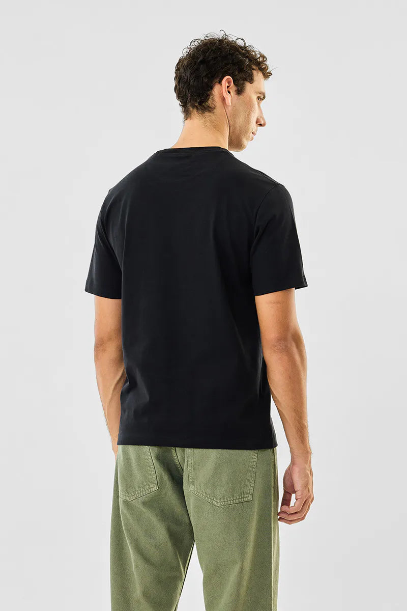 100% Cotton Crew Neck Core Lab T-Shirt Black