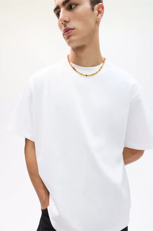 White Over sized Tee