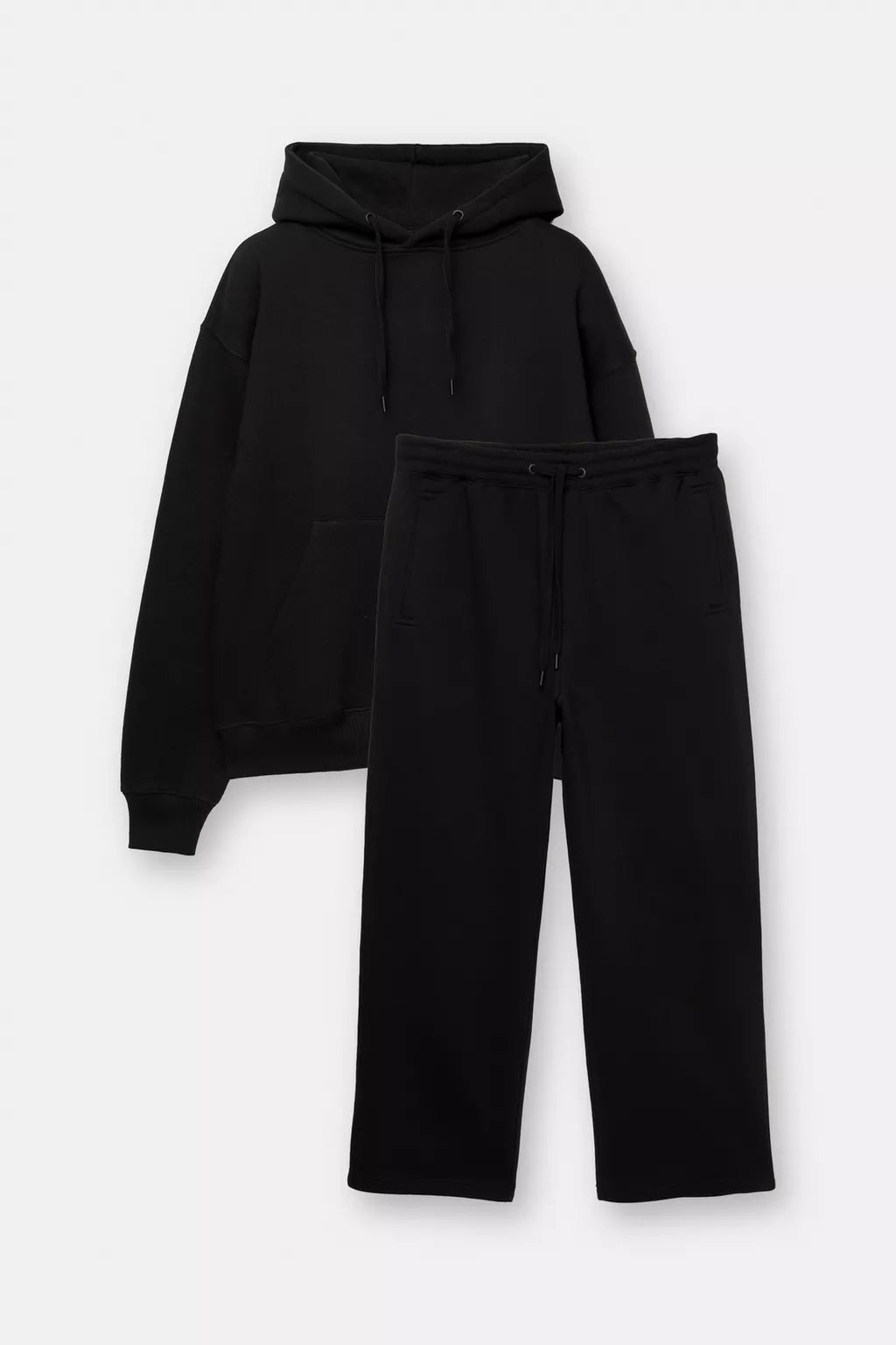 Trousers and Hoodie set Black