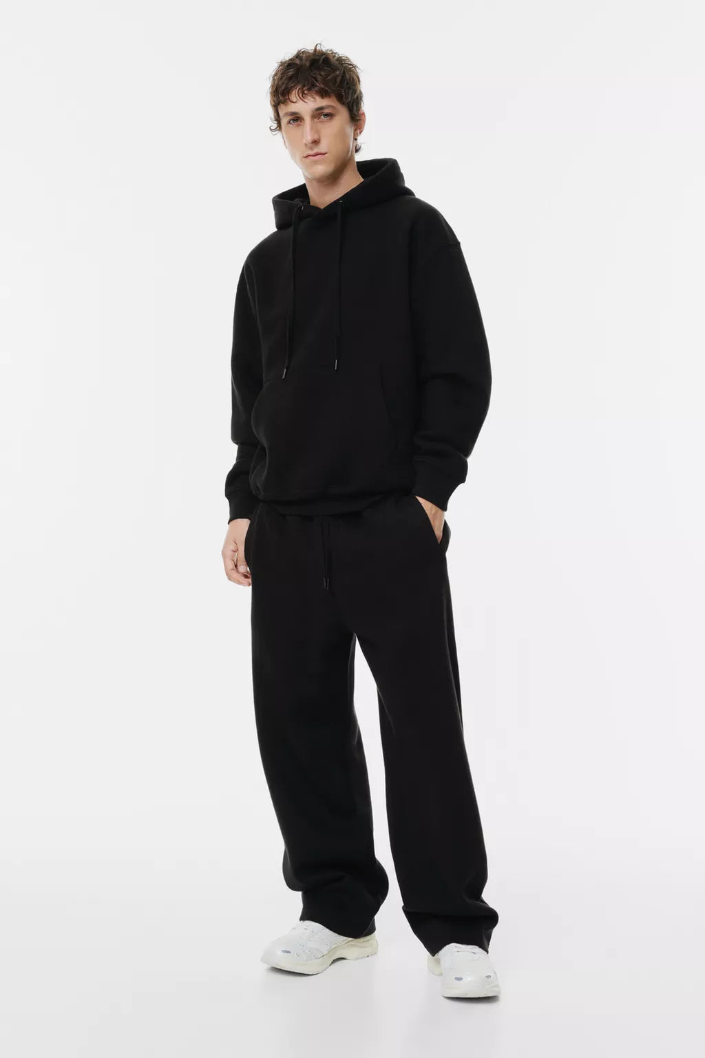 Trousers and Hoodie set Black