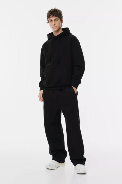 Trousers and Hoodie set Black
