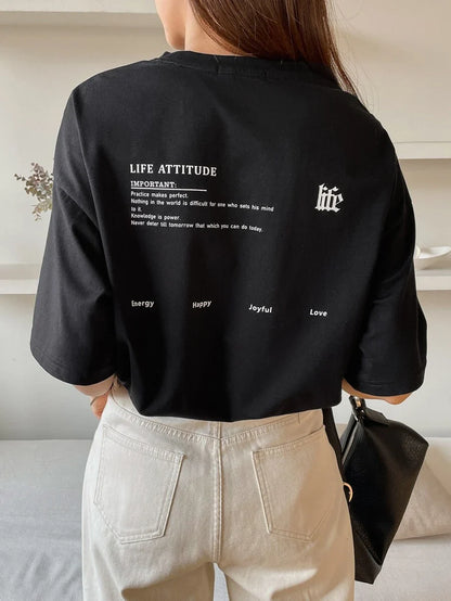 Graphic Drop Shoulder Tee