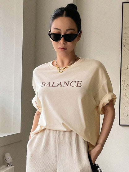 Drop Shoulder T-Shirt Summer