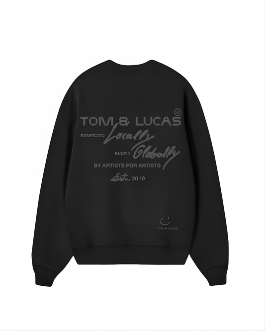 Heavy BLack Sweatshirt Global edition