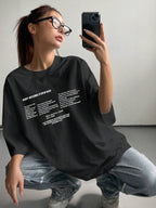 DAZY Women's Summer Loose Fit Round Neck Short Sleeve T-Shirt With Slogan Print KEEP MOVING FORWARD Oversized T-Shirt,Graphic Tees School