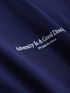 DAZY Women's Slogan Printed Drop Shoulder T-Shirt Adversity Is A Good Disciple No Gall No Glory Oversized T-Shirt School