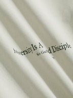 DAZY Women's Slogan Printed Drop Shoulder T-Shirt Adversity Is A Good Disciple No Gall No Glory Oversized T-Shirt School