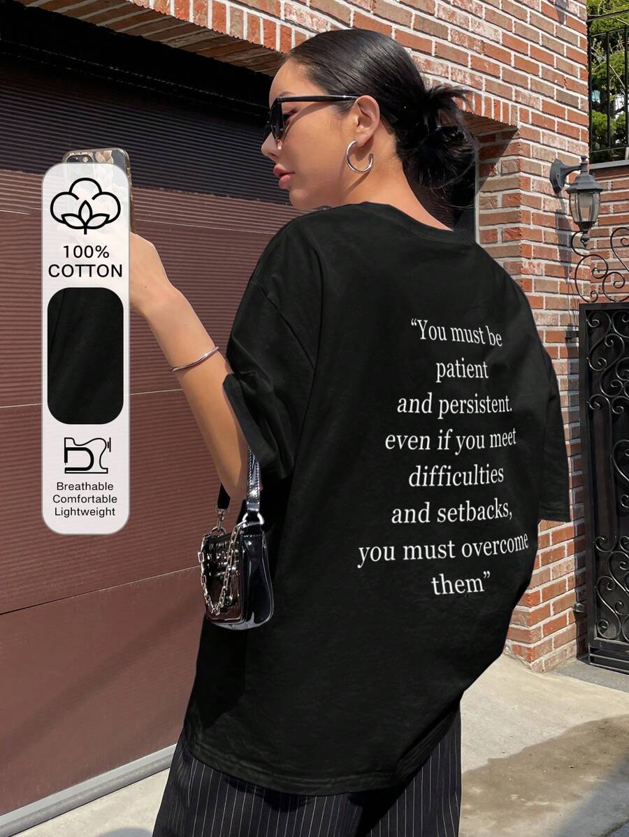 Graphic Drop Shoulder Tee