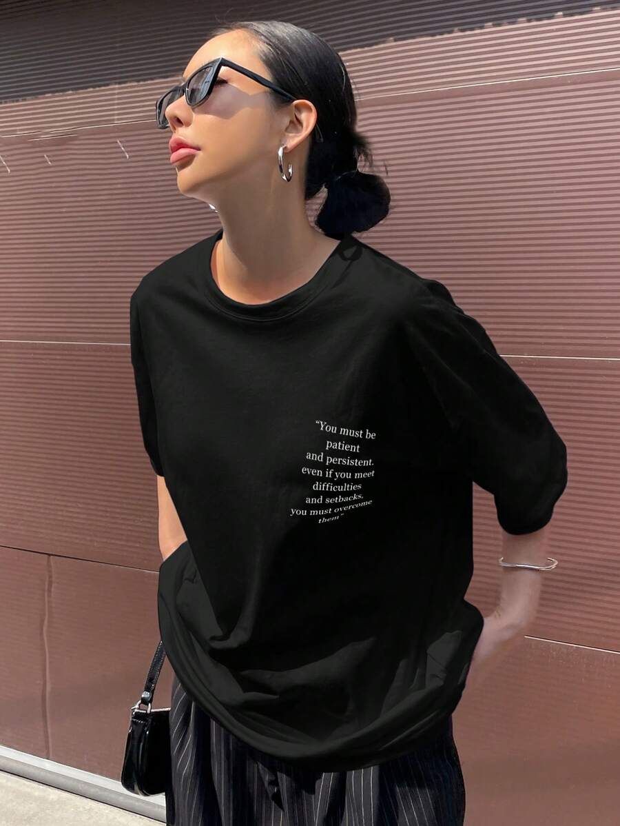 Graphic Drop Shoulder Tee