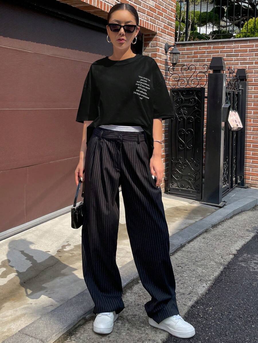 Graphic Drop Shoulder Tee