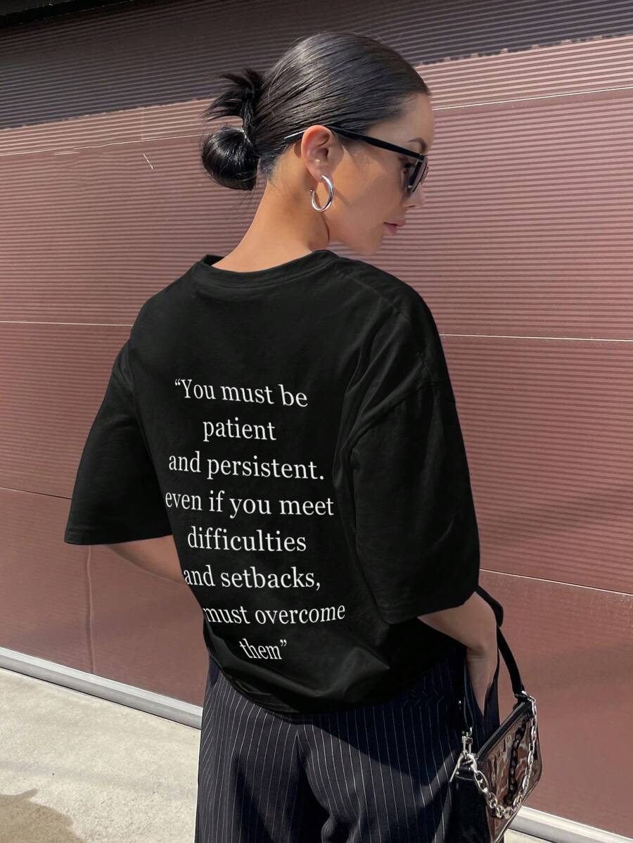 Graphic Drop Shoulder Tee