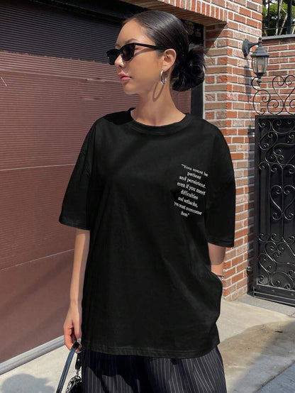 Graphic Drop Shoulder Tee