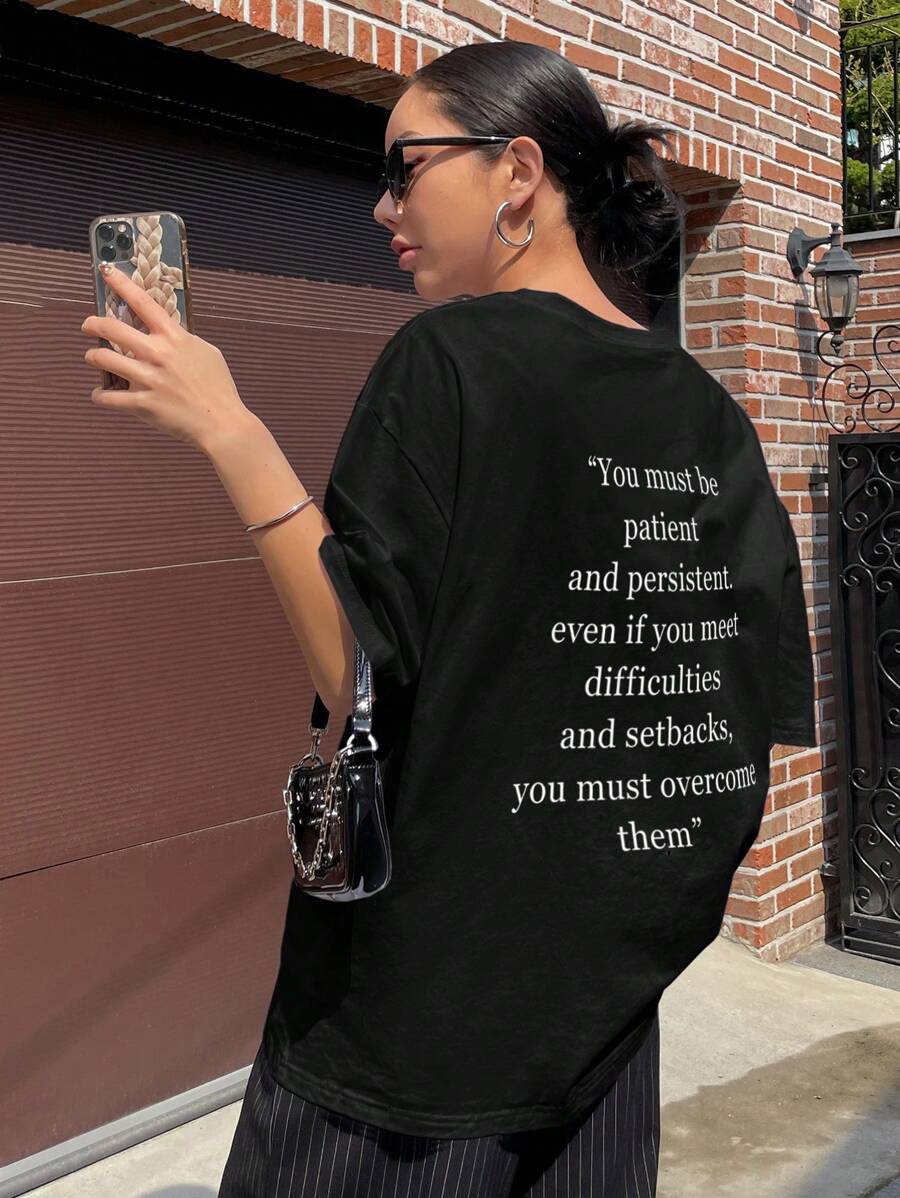 Graphic Drop Shoulder Tee