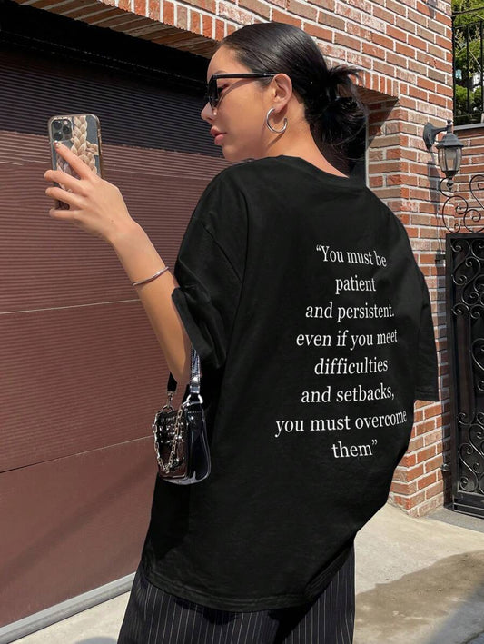 Graphic Drop Shoulder Tee