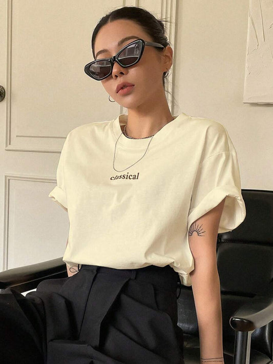 Graphic Crew Neck Tee Summer
