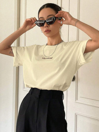 Graphic Crew Neck Tee Summer