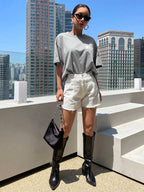DAZY Letter Graphic Drop Shoulder Tee Oversized T-Shirt