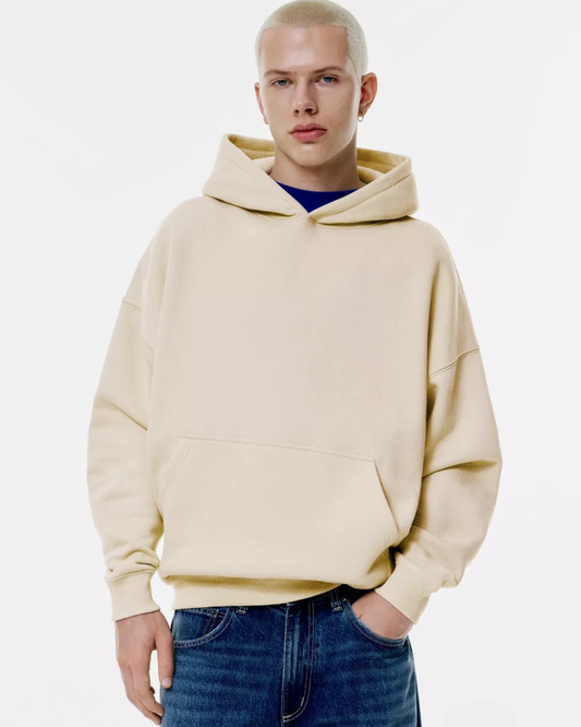 Heavy Baige Basic Hoodie