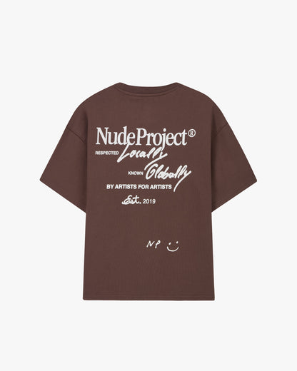 Global Soon Tee Brown