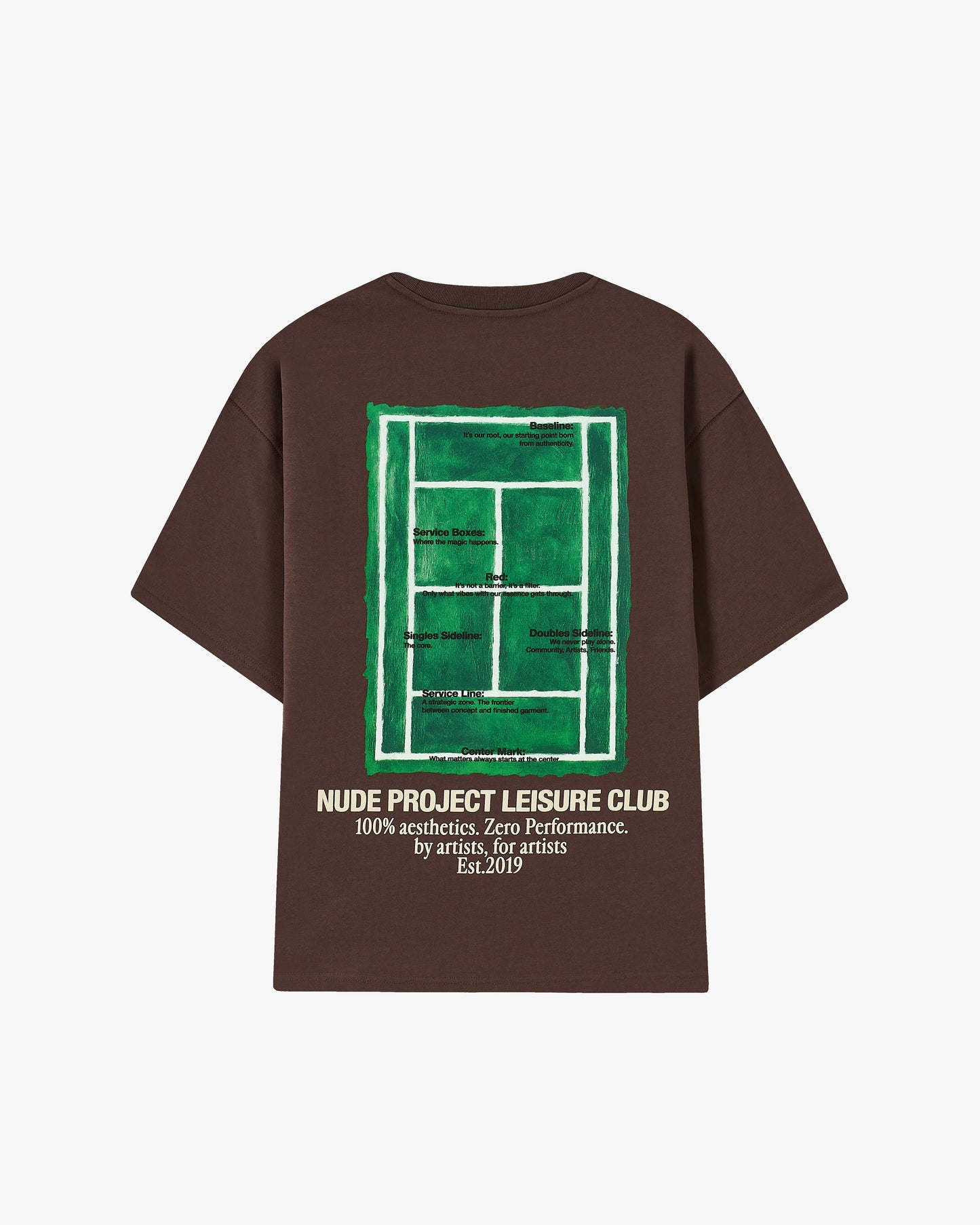 Court Tee Brown