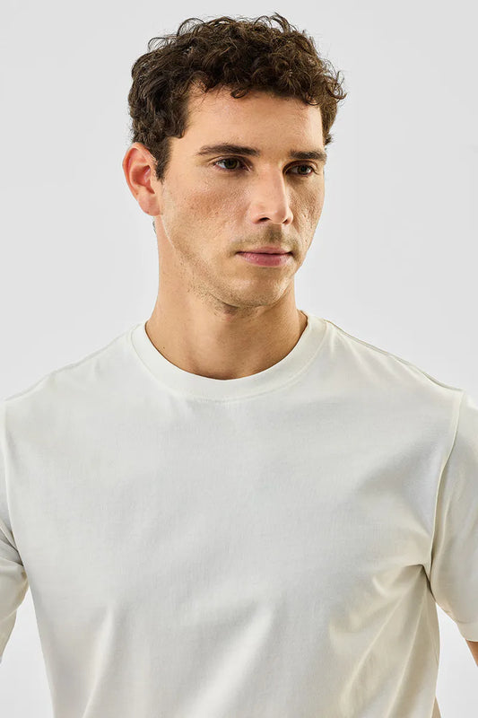 100% Cotton Crew Neck Core Lab T-Shirt White