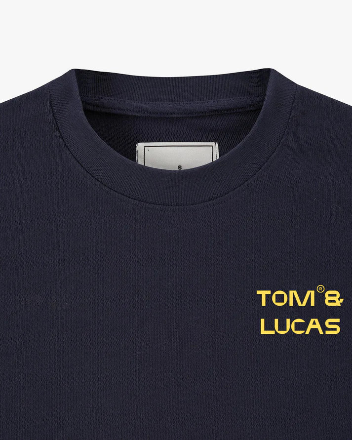 Basic Oversize fit T-shirt (PREMIUM) NAVY