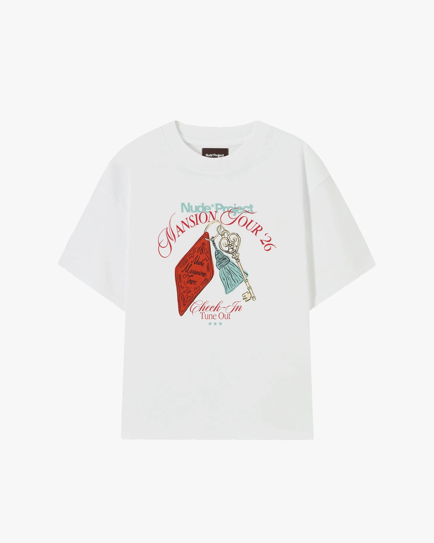Mansion Key Tee White