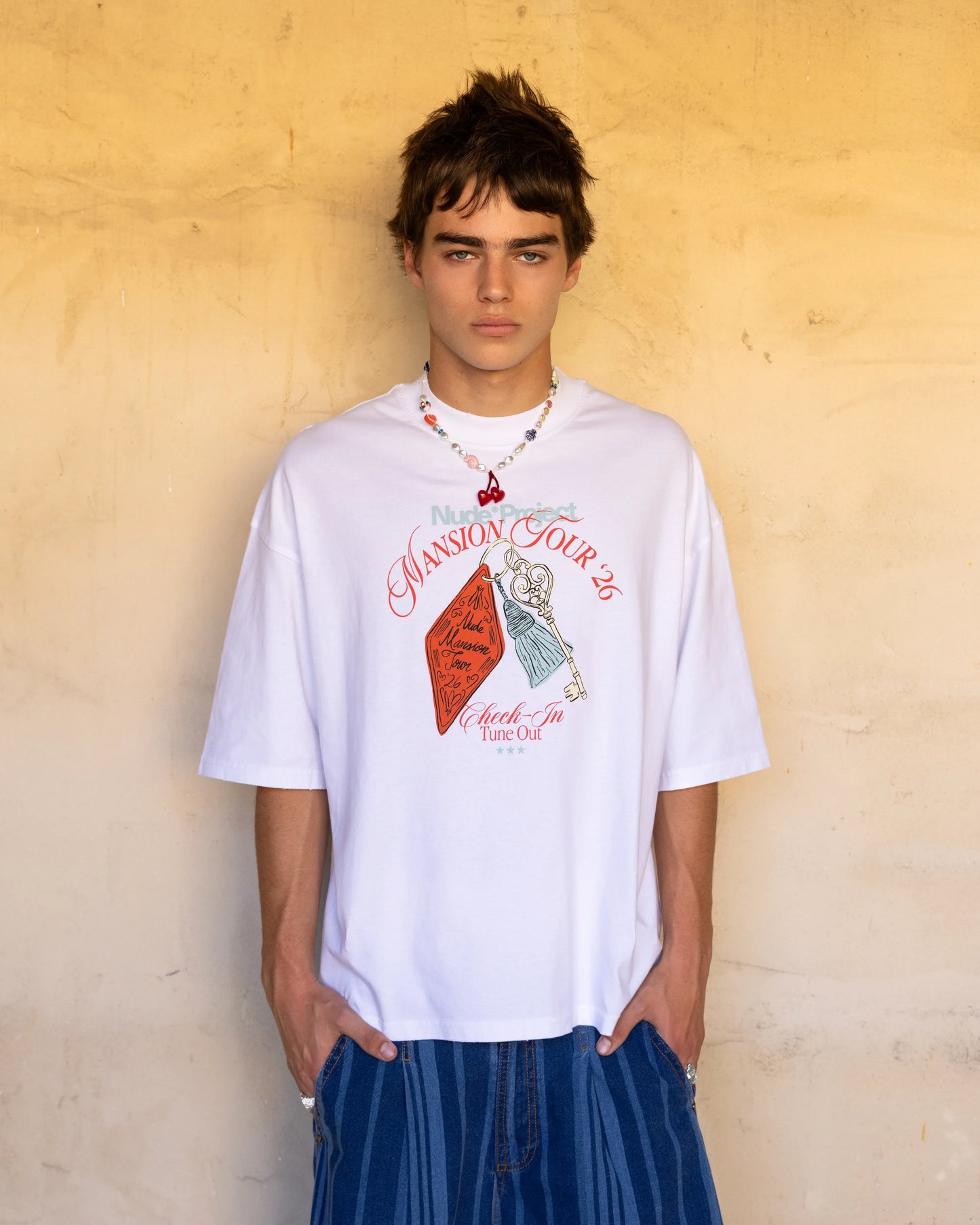 Mansion Key Tee White