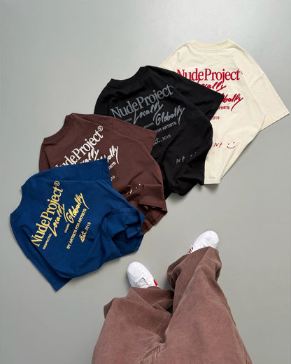 Global Soon Tee Brown