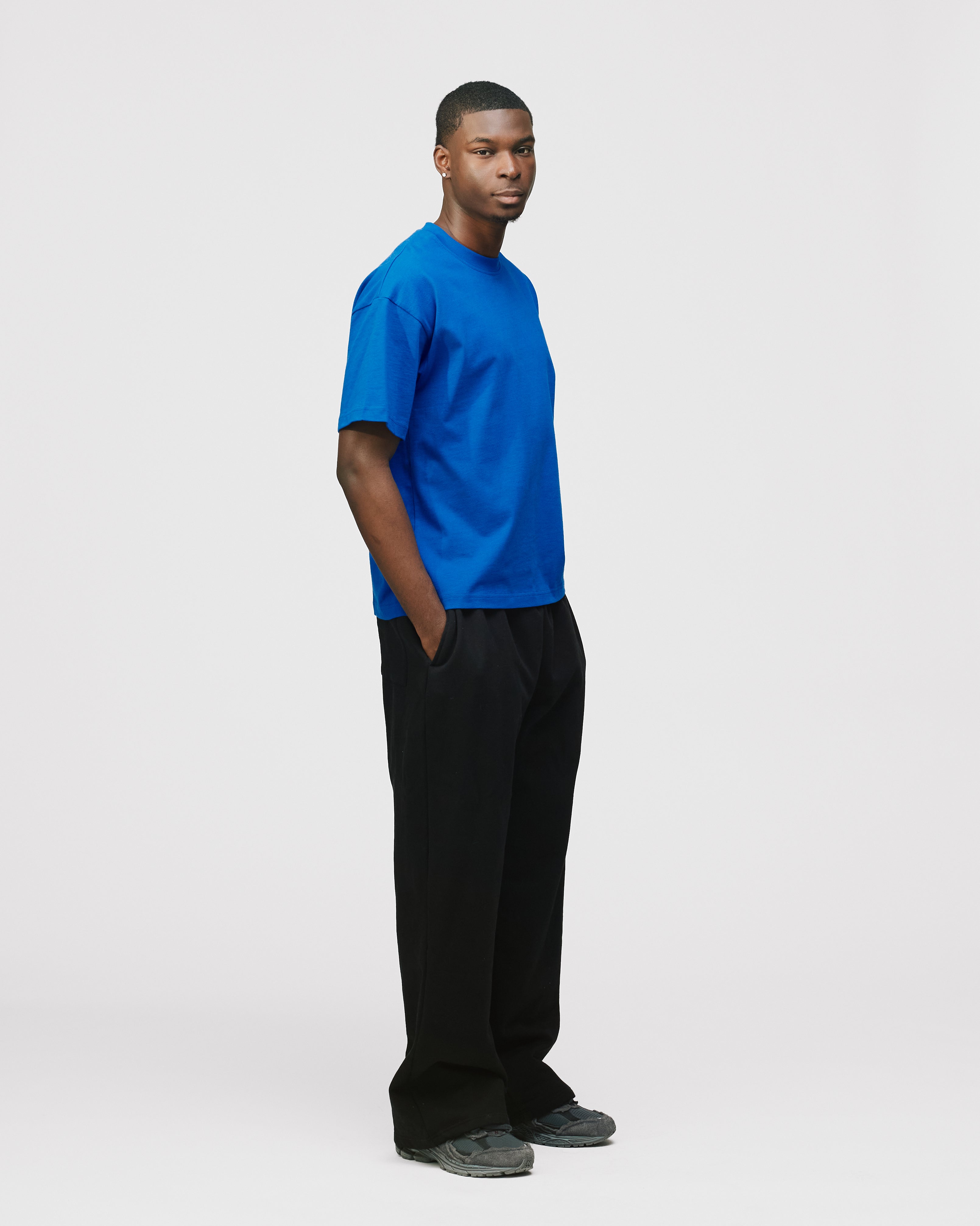 Drop Shoulder T-Shirt - Royal Blue