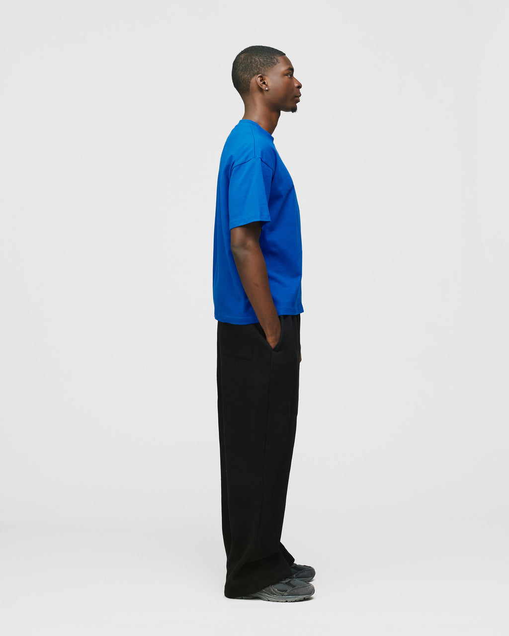 Drop Shoulder T-Shirt - Royal Blue