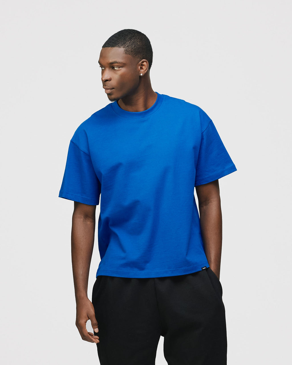 Drop Shoulder T-Shirt - Royal Blue