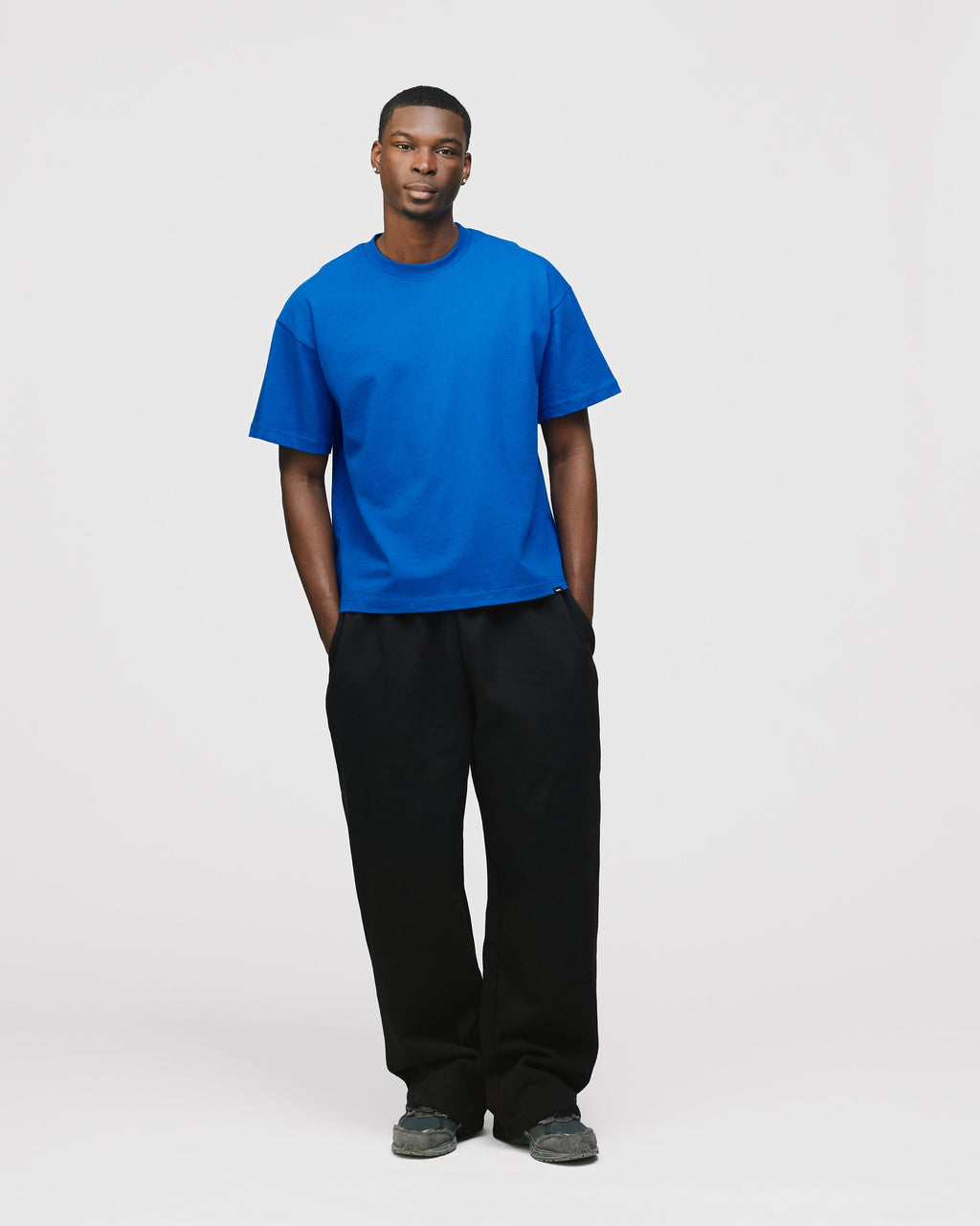 Drop Shoulder T-Shirt - Royal Blue