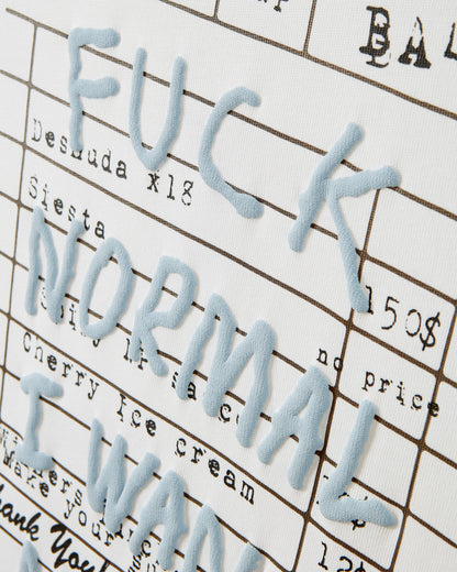 Fuck Normal Tee White