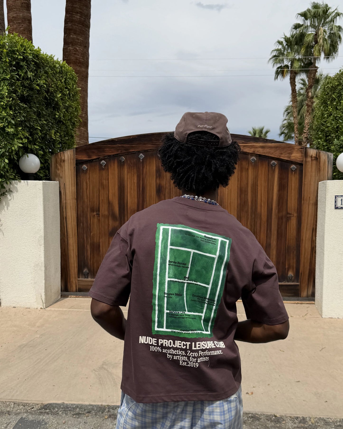 Court Tee Brown