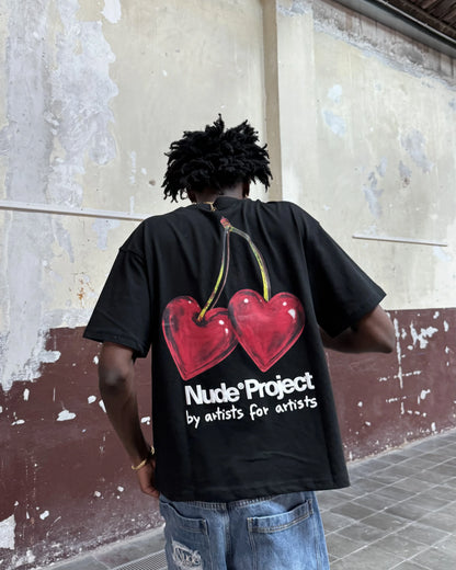 Juicy Cherry Tee Black
