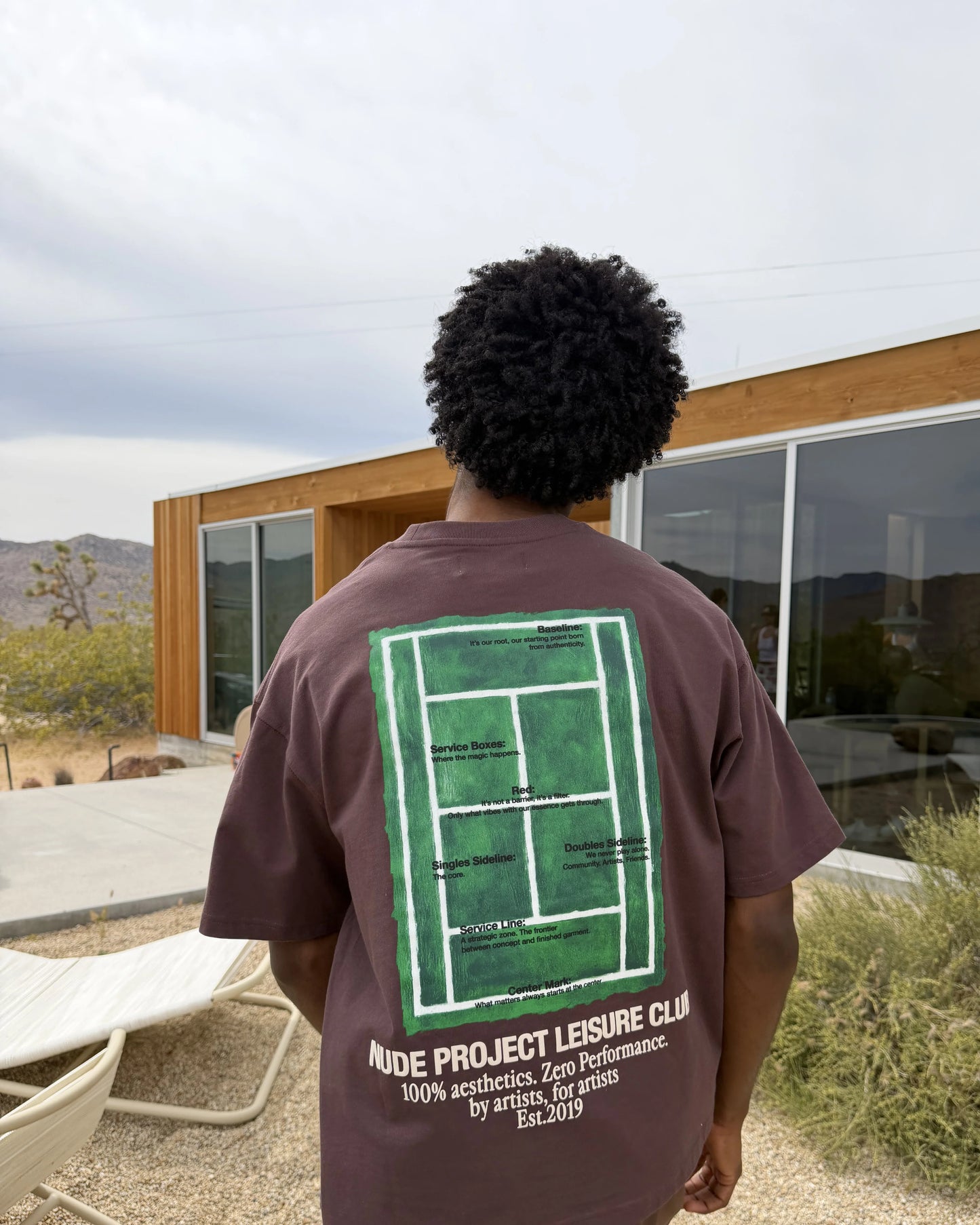 Court Tee Brown